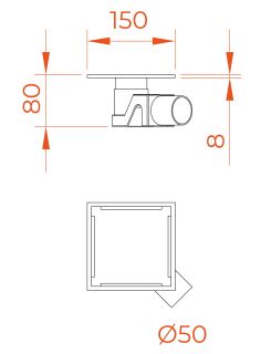 Душевой трап RGW SDR-15 60211515-01 15см хром